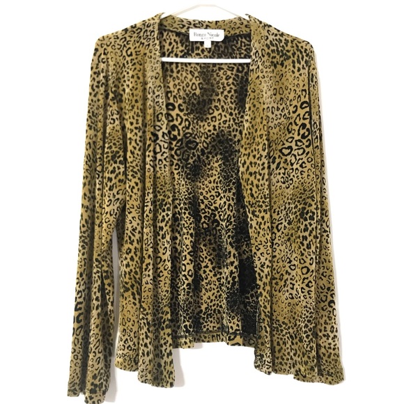 Leopard print vintage cardigan - Picture 1 of 6